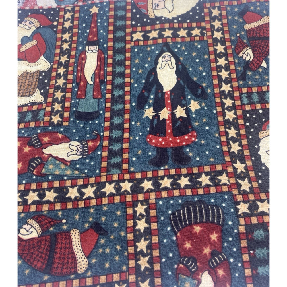 Mumms the Word Debbie Mumm Fabric Old Fashioned Santa Christmas 1.2 Yards